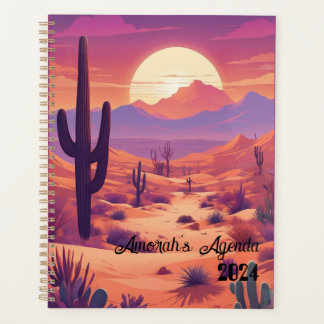 Customizable agenda, planner, name, year, desert planner