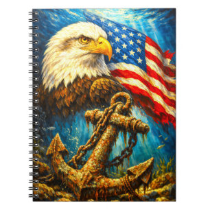 CUSTOMIZABLE AMERICAN EAGLE NOTEBOOK