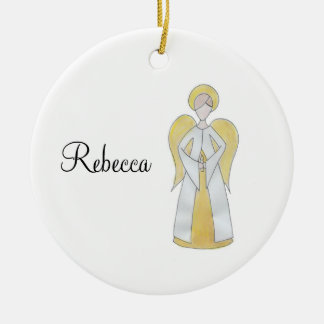 Customizable Angel Ceramic Tree Decoration