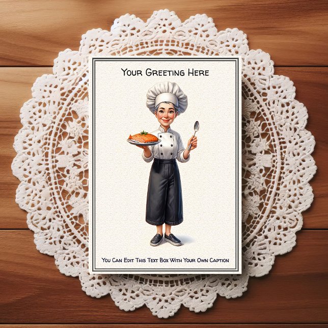 Customizable Any Occasion Cooking / Chef Postcard (Creator Uploaded)