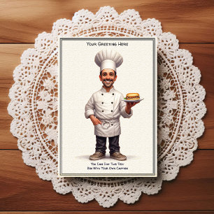 Customizable Any Occasion Cooking / Chef Postcard