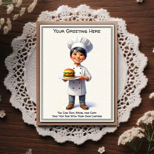 Customizable Any Occasion Cooking / Chef Postcard