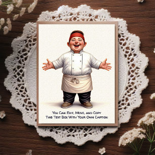 Customizable Any Occasion Cooking / Chef Postcard