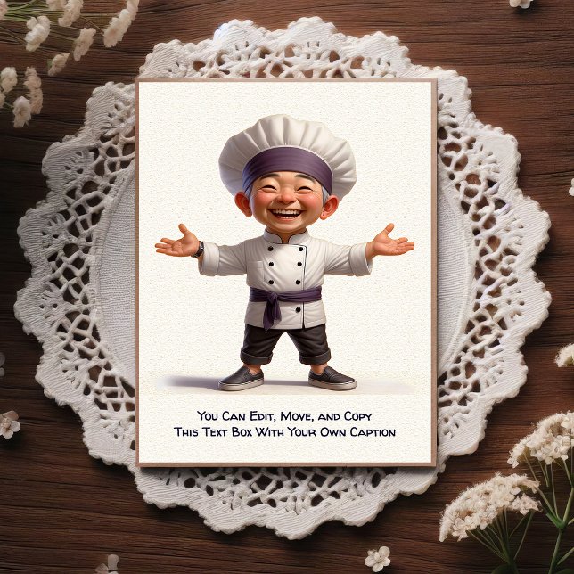 Customizable Any Occasion Cooking / Chef Postcard (Creator Uploaded)