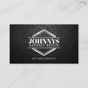 Customizable Asphalt Repair Business Cards
