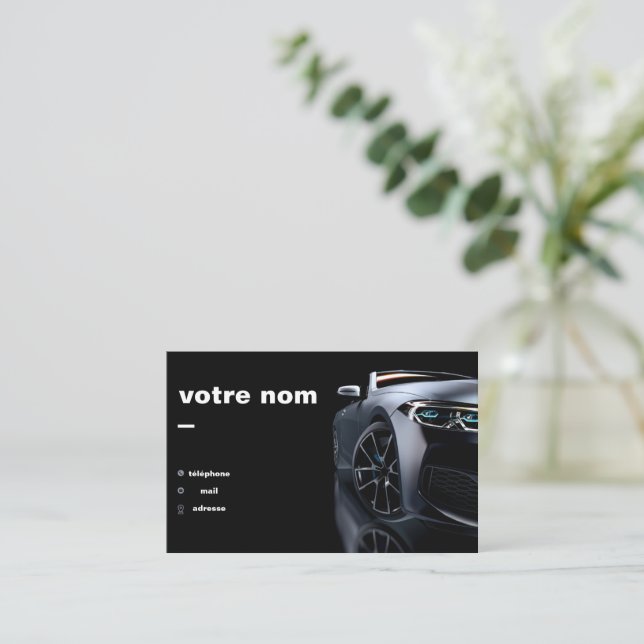 Customizable Auto Business Cards (Standing Front)