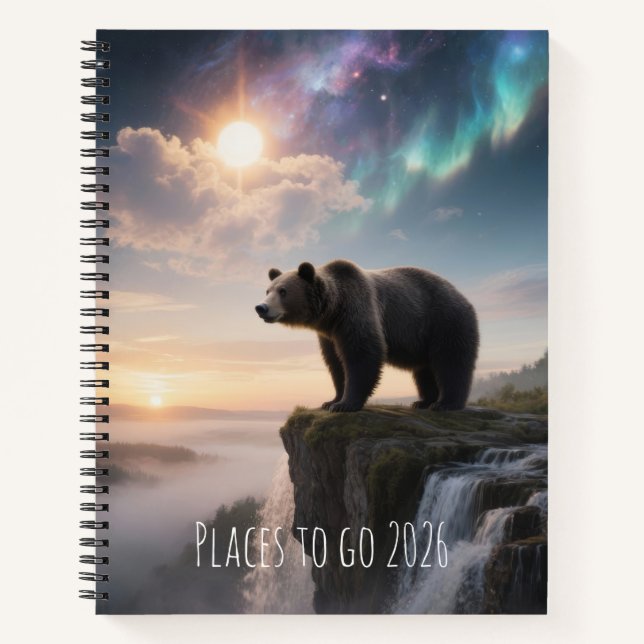 Customizable Bear in the wild Notebook (Front)