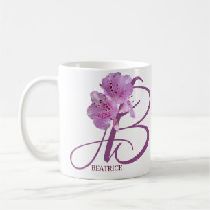 Customizable Beatrice name pretty pink floral cute Coffee Mug