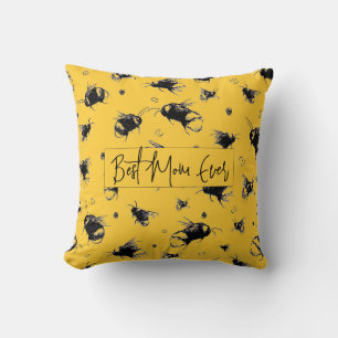 Customizable Bee Cushion   Birthday Gift for Mom