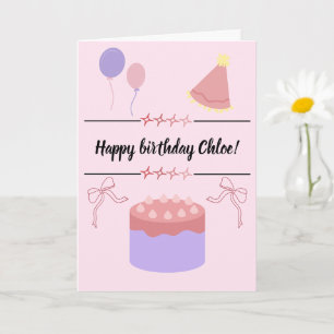 Customizable birthday card
