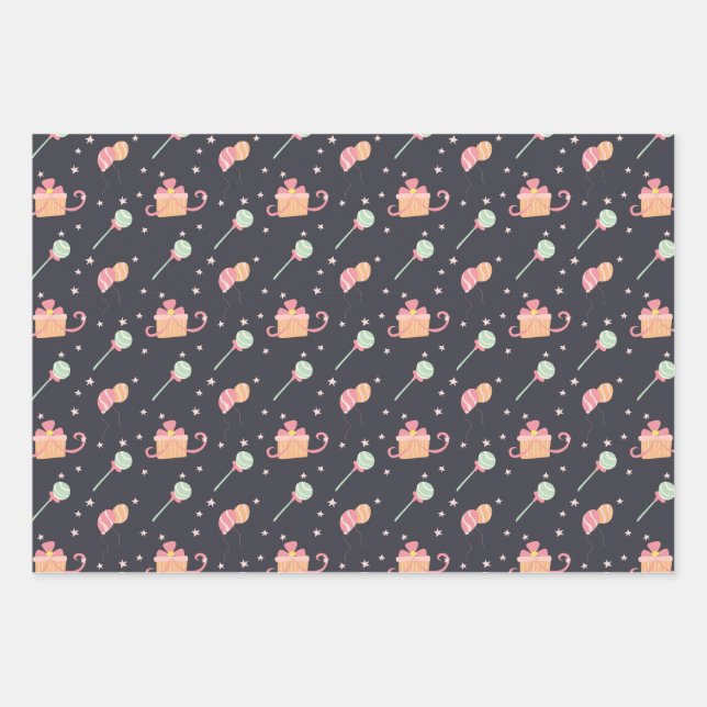 Customizable Birthday Gift Wrapping paper (Front)