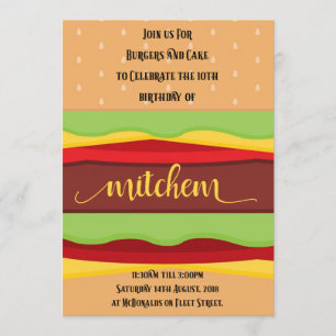 Customizable Birthday Party Invitation