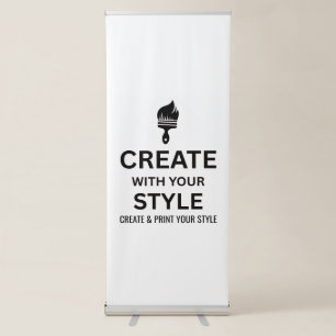 Customizable Blank Event Display Branding Design Retractable Banner
