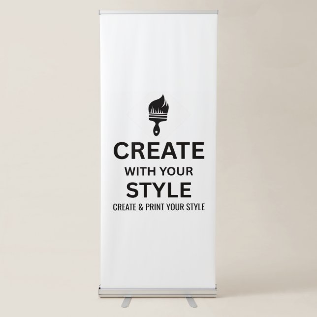 Customizable Blank Event Display Branding Design Retractable Banner (Front)