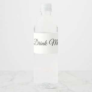 Customizable Blank Water Bottle Labels for Wedding