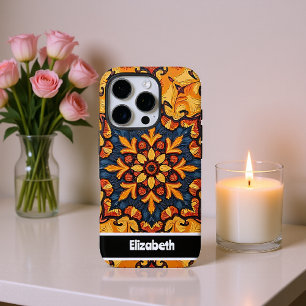 Customizable Blue Mandala Phone Cover