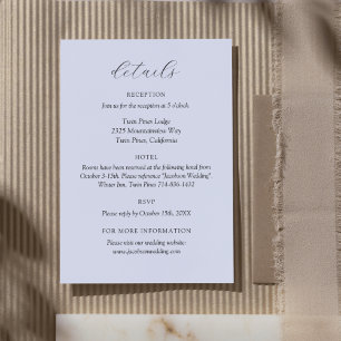 Customizable Botanical Wedding Enclosure Card