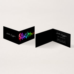 Customizable Bright Colorful Abstract Art  Business Card
