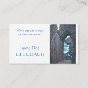 CUSTOMIZABLE BUSINES CARDS/ "WHEN ONE DOOR OPENS" BUSINESS CARD