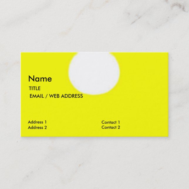CUSTOMIZABLE BUSINESS CARDS (Front)