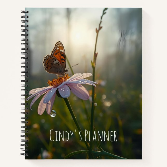 Customizable Butterfly Planner/Journal Notebook (Front)