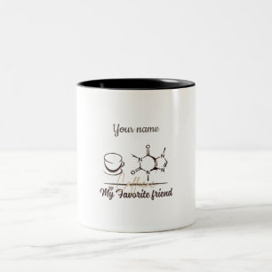 Customizable Caffeine Molecule Mug for Pharmacists