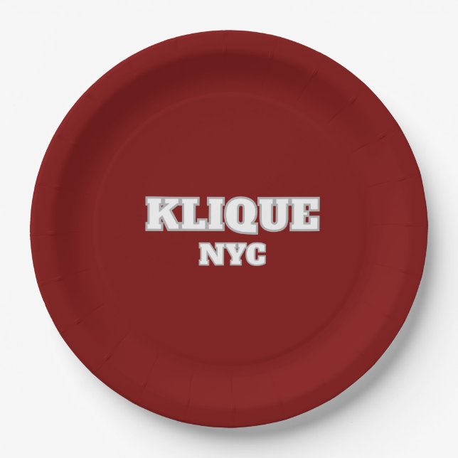 CUSTOMIZABLE Car Club Paper Plate (Front)