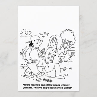 CUSTOMIZABLE CARTOON WEDDING INVITATION