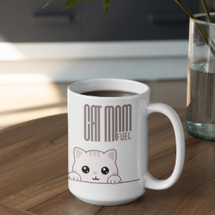 Customizable Cat Mom Fuel Coffee Mug