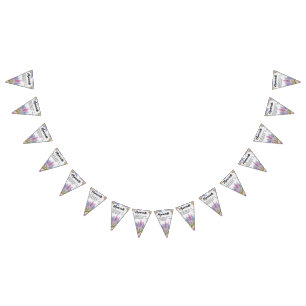 Customizable Celebration Bunting Banner Flags with