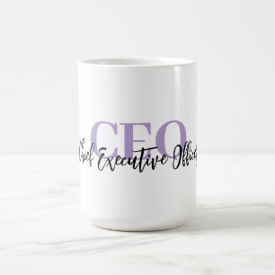 Customizable “CEO” Coffee Mug — Personalized Gift