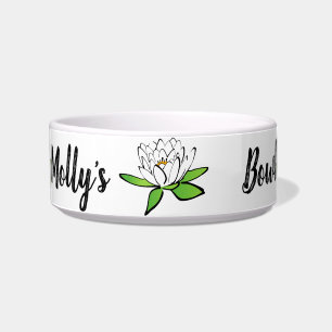 Customizable Ceramic Pet Bowl. Change the name Bowl