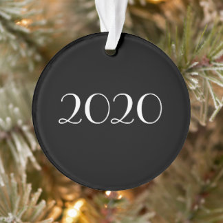 customizable chalkboard style Christmas ornament