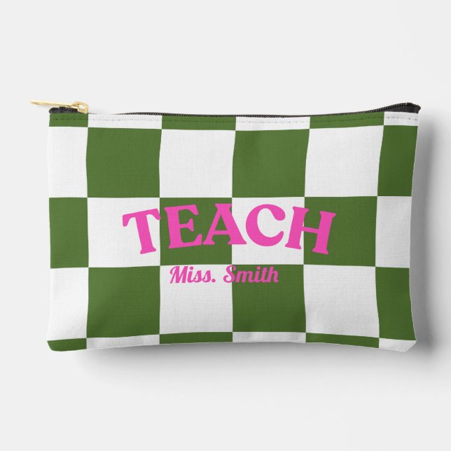 Customizable Checkered Teach Pouch (Front)