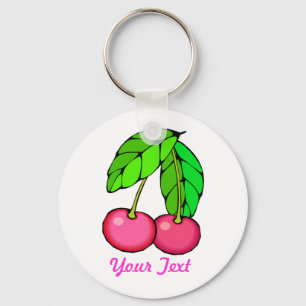 Customizable Cherry Keychain (WHITE)