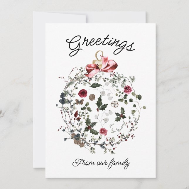 Customizable Christmas Card (Front)