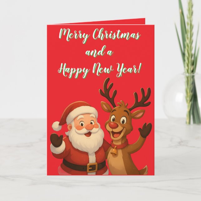 Customizable Christmas Greeting Cards - Your Name  (Front)