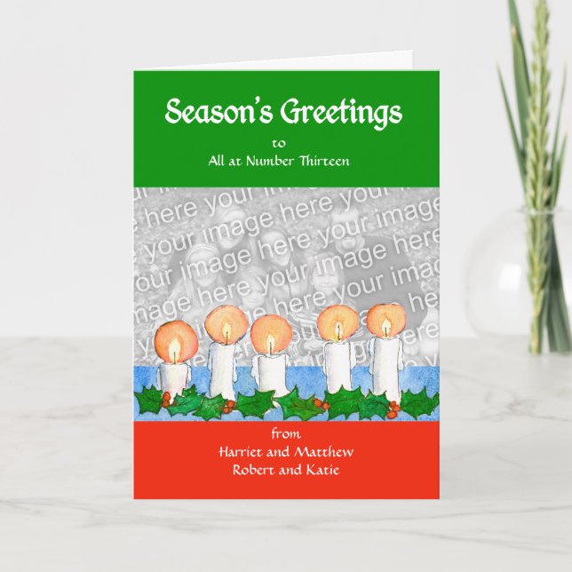 Customizable Christmas  Photo Card (Front)