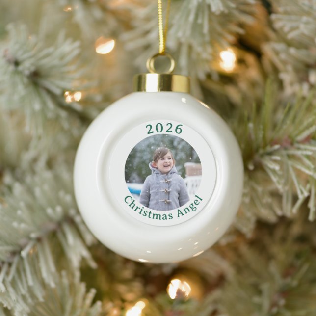 Customizable Christmas Photo Framed Ornament (Tree)