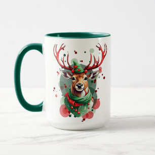 Customizable Christmas Reindeer Mug