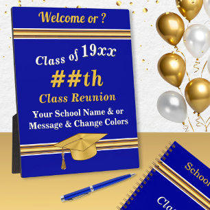 Customizable, Class Reunion Sign, Easel Plaque