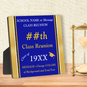 Customizable, Class Reunion Sign for Table Plaque