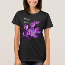 Customizable Classy purple flowers trendy boho 