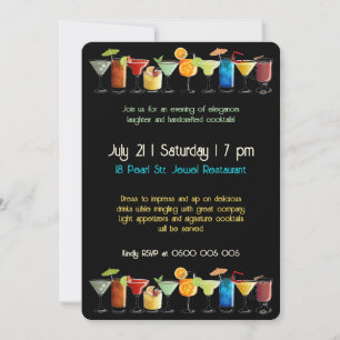 Customizable Cocktail Party Invitation