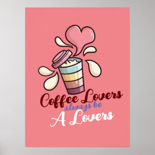 Customizable Coffee Lovers Poster