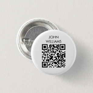 Customizable Company Exhibition Opening QR Code 3 Cm Round Badge