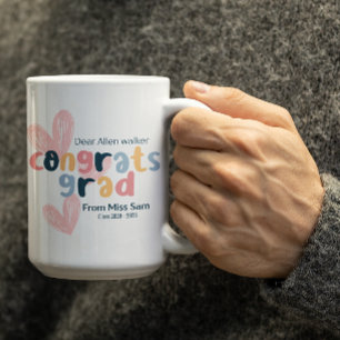 Customizable Congrats on Graduation Coffee Mug