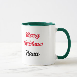 Customizable cute colorful Christmas mug