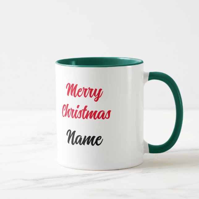 Customizable cute colorful Christmas mug (Right)