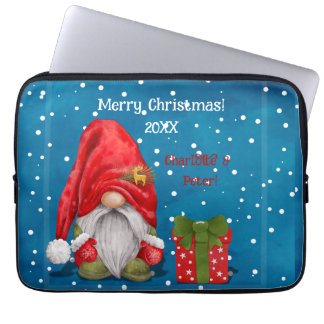 Customizable Cute Father Christmas  Laptop Sleeve